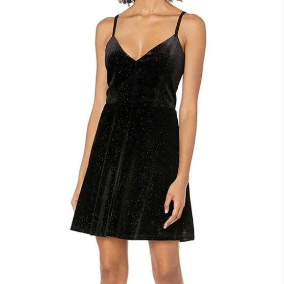 Cosmopolitan Dress The Population Vida Black Sparkle Dress - Picture 1 of 15